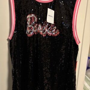 Forever 21 Black Sequin Barbie Dress for women